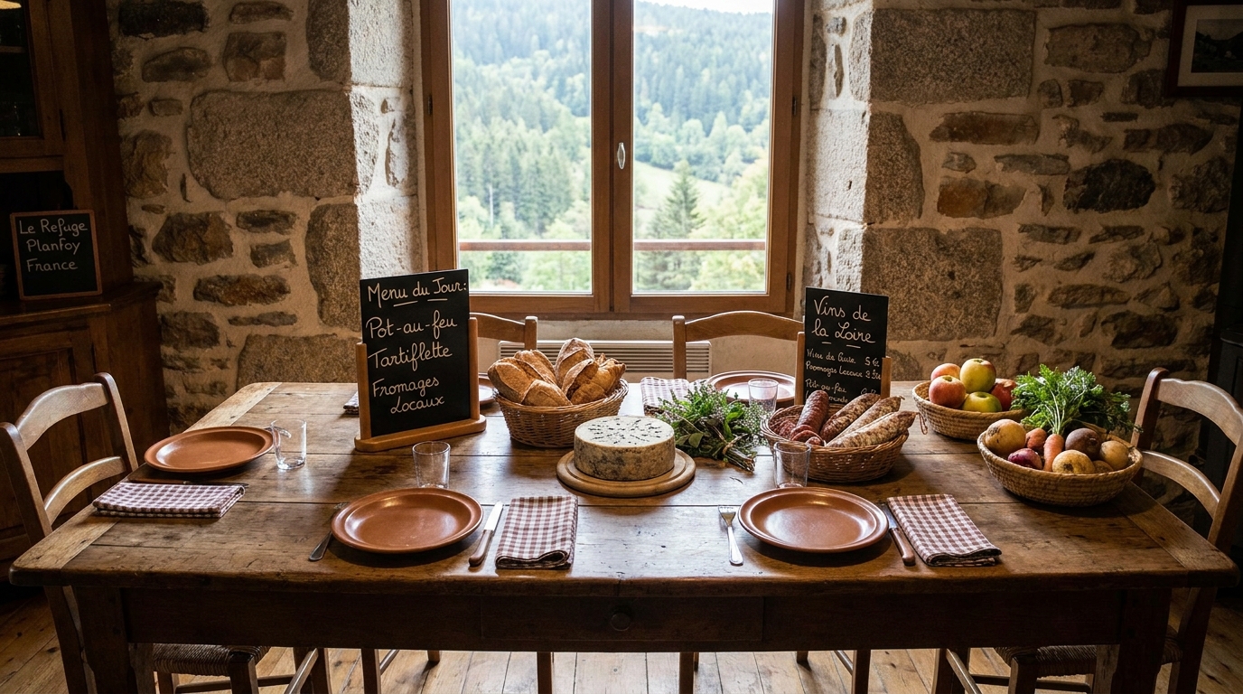 découvrez le refuge au sommet du guizay, dans la loire, où deux décennies de saveurs maison ravissent les amateurs de cuisine authentique et conviviale.