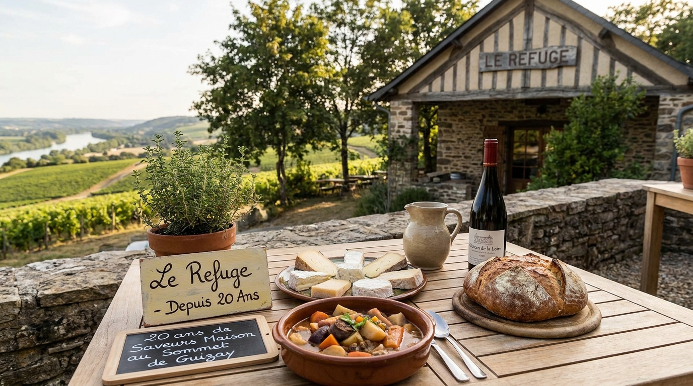 découvrez le refuge, restaurant au sommet du guizay dans la loire, où deux décennies de saveurs maison ravissent les palais avec des plats authentiques et gourmands.
