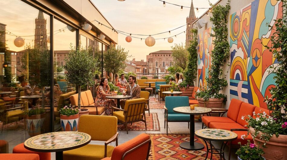 découvrez ma biche sur le toit à toulouse, un rooftop unique mêlant éclats pop et ambiance seventies pour des moments inoubliables en plein cœur de la ville.