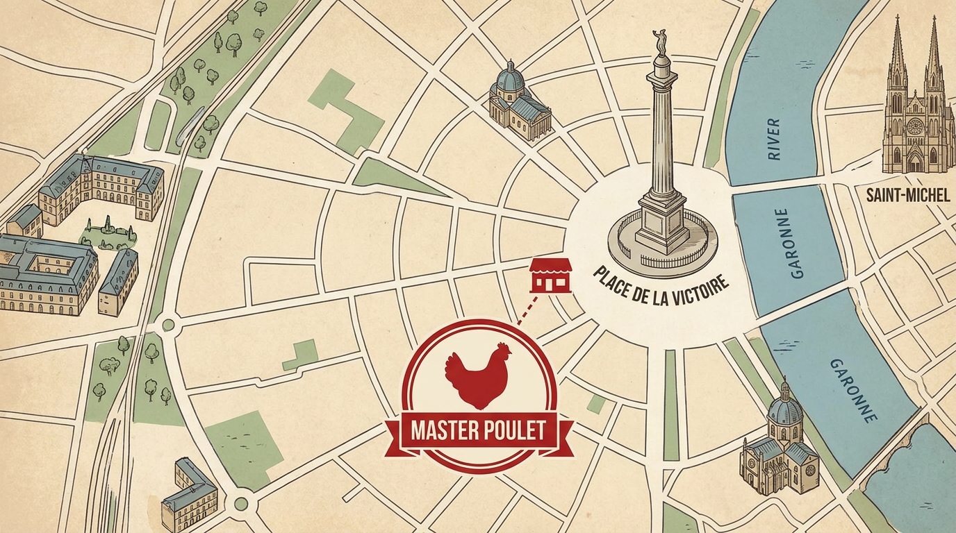 master poulet s’établit à bordeaux en reprenant un restaurant emblématique, concrétisant ainsi un projet longtemps rêvé par la marque.