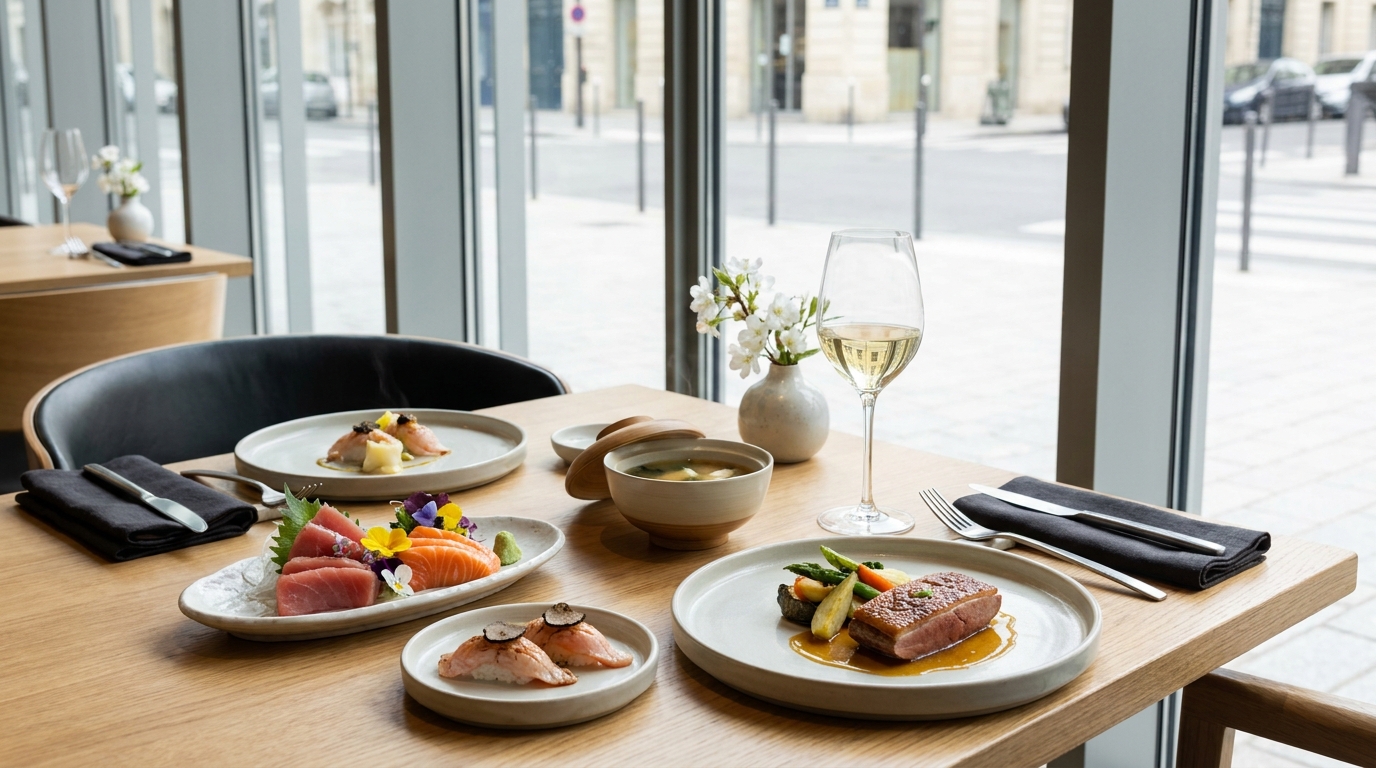 découvrez le nouveau menu déjeuner gourmand à 33 € chez morimoto bordeaux, alliant saveurs raffinées et ambiance conviviale pour un repas d'exception au cœur de la ville.
