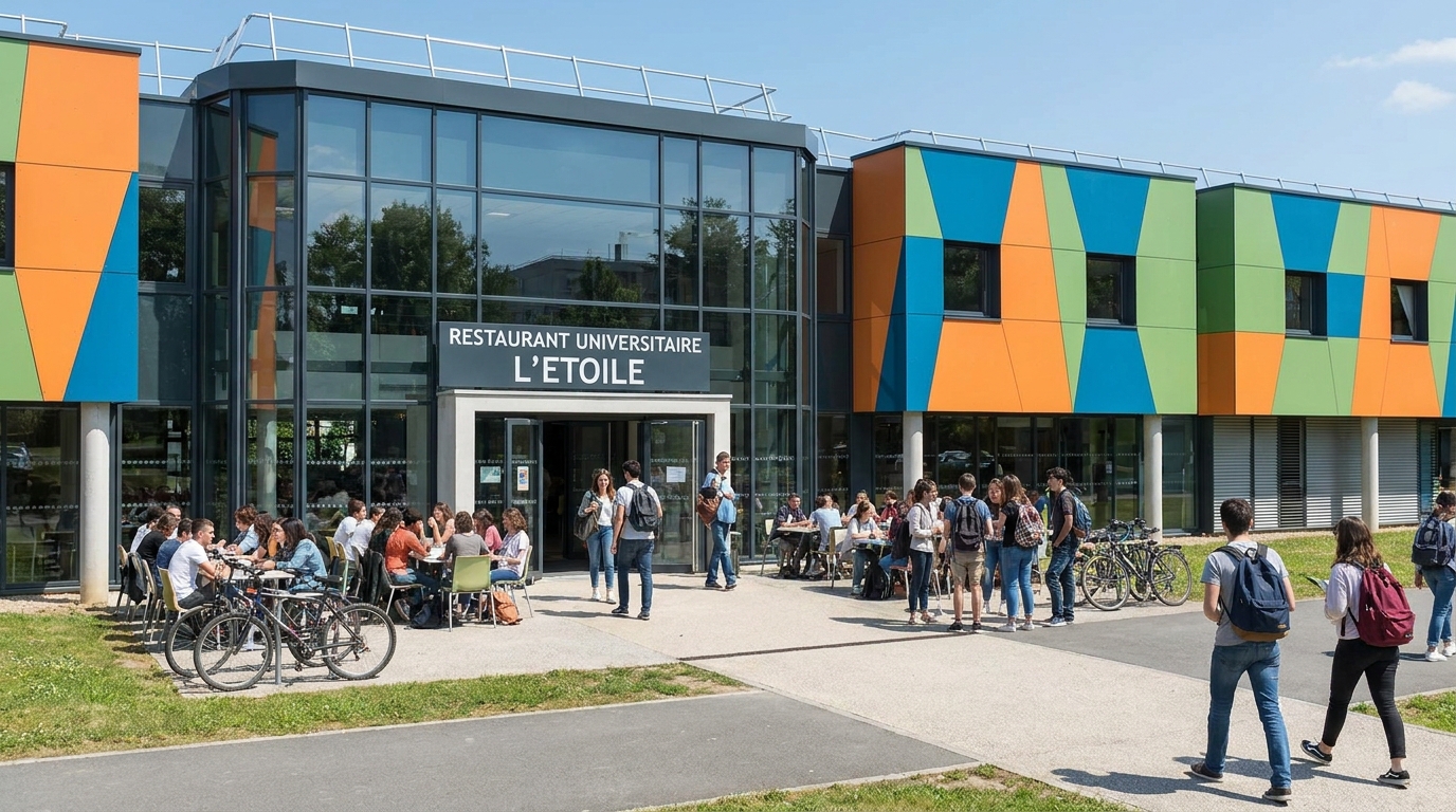 le restaurant universitaire l’étoile à rennes rouvre ses portes après trois ans de rénovation, offrant un espace modernisé et convivial pour tous les étudiants.