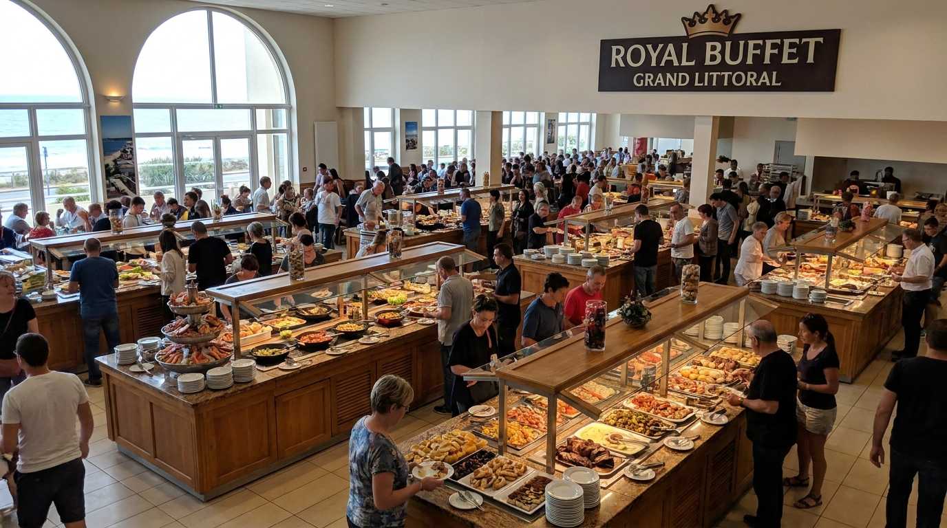 découvrez royal buffet, le géant du buffet à volonté, qui ouvre ses portes en grande pompe à grand littoral et séduit les foules avec une offre gourmande et généreuse.