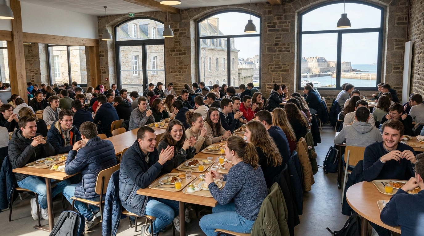 découvrez le nouveau restaurant universitaire de saint-malo proposant des repas à 1€, une initiative qui séduit déjà 400 étudiants grâce à son tarif exceptionnel et accessible.