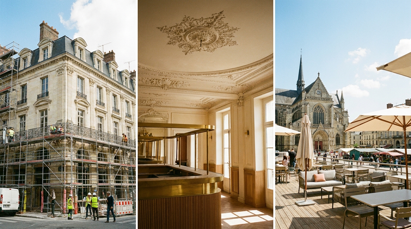 découvrez comment un couple passionné a réalisé leur rêve en ouvrant un restaurant unique au cœur d'une bâtisse historique pleine de charme, alliant histoire et gastronomie.