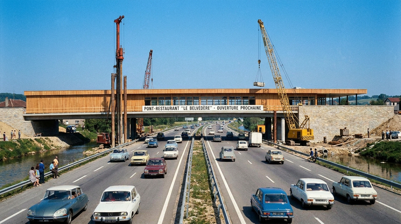 découvrez verdun il y a 50 ans : un pont-restaurant tout neuf sur l'autoroute et les projets de licenciements qui planent, un aperçu historique mêlant innovation et défi social.