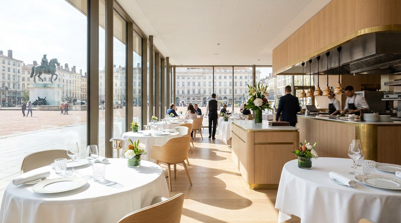 découvrez l'excellence culinaire avec yannick alléno aux commandes du restaurant le pavyllon, véritable joyau gastronomique situé sur la prestigieuse place bellecour.